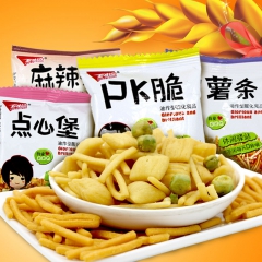 五味园 PK脆BBQ /Q薯条虾条青豆 办公室小吃休闲零食品...