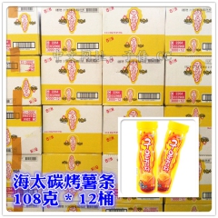 韩国进口休闲零食品批发店 海太碳烤大薯条 非膨化食品 108...