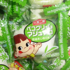 不二家 夹心棉花糖1kg*3包/箱 蓝莓味