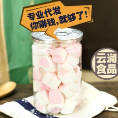 【易拉罐装】休闲零食 蜜饯批发 爱心棉花糖 微商代理 一件代...
