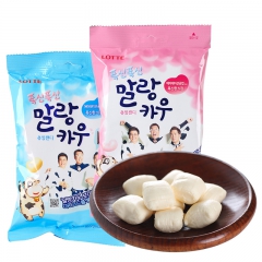 韩国进口零食Lotte/乐天牛奶软糖 可以烤着吃的棉花糖 韩...