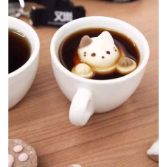 食品批发  可爱造型小猫棉花糖 休闲零食 咖啡伴侣棉花糖