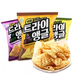 韩国进口零食九日牌脆角薯片多口味选择休闲膨化食品低价批发热卖
