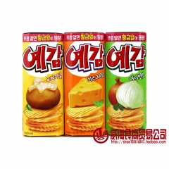 韩国食品批发 好丽友薯片奶酪味原味洋葱味小盒装 一箱60g*...