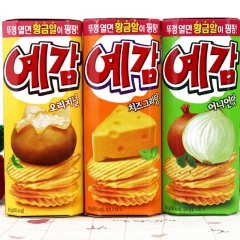 韩国进口休闲零食品好丽友芝士原味洋葱味奶酪味薯片 61g*3...