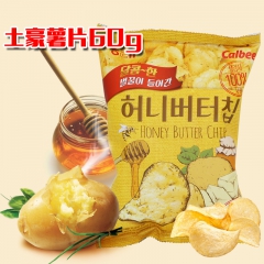 现货韩国进口零食海太蜂蜜黄油薯片土豪薯片 土豆片脆片60g