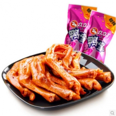 久久丫 甜辣鸭掌/鸭脚/鸭爪独立装 5斤/袋 休闲零食品小吃...
