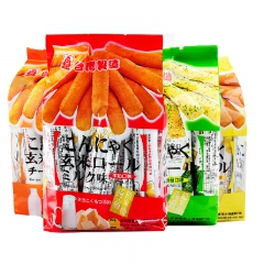 台湾进口蒟蒻北田糙米卷160g非油炸四味可选儿童休闲零食小吃...