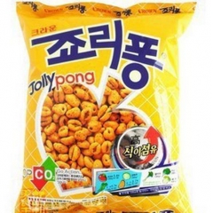 韩国CROWN可拉奥大麦粒  粗粮纤维高营养爆米花74g 零...
