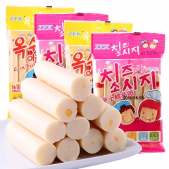 韩国进口零食ZEK芝士/玉米鳕鱼肠105g/袋 7根装休闲食...