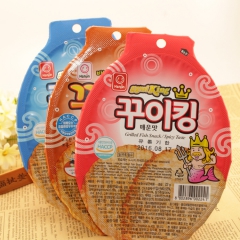 韩国零食 一箱12包 盒烤鱼片饼干碳烤鱿鱼片