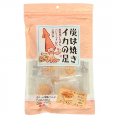日本进口鱼干 肉干图里那碳烤章鱼足片鱿鱼足片鱿鱼干75g海味...