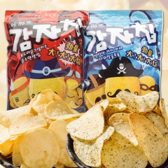 台湾进口食品咔那米薯片大包 休闲食品膨化食品办公室零食批发