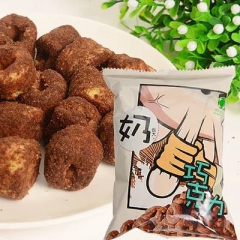 +奶很大牛奶味巧克力味台湾甜甜圈膨化零食 240g 进口大礼...