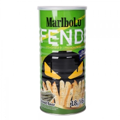 进口休闲零食批发 办公室膨化食品小怪兽海苔味薯条 整箱24罐