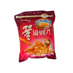 韩国进口食品批发 农心蜂蜜条膨化285g×8袋/箱