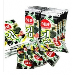 风靡全球 韩国紫菜 海牌海苔2g*10包*40袋/箱 休闲食...