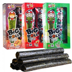 泰国进口小老板烤海苔卷原味辣味鱿鱼海苔休闲零食原味、辣椒鱿鱼