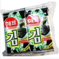 韩国进口食品 海飘 海苔烤紫菜 20g*10 一箱40包