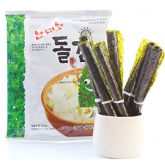 韩国进口食品批发  韩美禾即食大张包饭海苔 中文版20g*4...