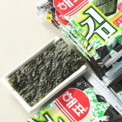 韩国零食品进口海飘海牌海苔烤海苔脆片儿童少盐即食海苔2g*1...