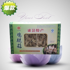 陇南康县土特产 礼盒装鸡腿菇 山珍干货野生菌 干鸡腿菇200...