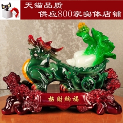 招财纳福貔貅 树脂摆件 镇宅风水金蟾 家居办公装饰品 开业礼...