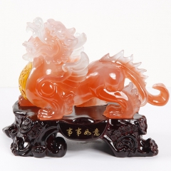 仿玉树脂工艺品,事事如意,镇宅辟邪,招财金蟾,办公装饰摆件,...