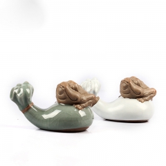 茶宠 宜兴紫砂金蝉家居必备招财金蟾 三脚蟾蜍 上千款茶宠混批