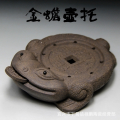 紫砂金蟾壶托招财金蟾  厂家直销 做工精细 款式齐全