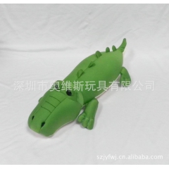 厂家直销 鳄鱼玩具,莱卡布鳄鱼,发泡粒鳄��,发泡粒抱枕 深...
