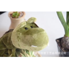 化妆包毛绒玩具铅��盒卡通笔袋一件代发厂家直销订做绿色鳄鱼