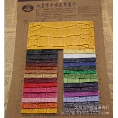 厂家直销皮料PVC人造革鳄鱼纹箱包手袋皮料 装饰皮革 非洲鳄...