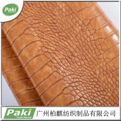 流行时尚款包革 PU人造革 仿古面料鳄鱼纹 箱包袋油皮鳄鱼 ...