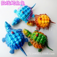 新款拉线鳄鱼龟 拉线乌龟玩具批发 拉线小玩具 地摊畅销拉线老...