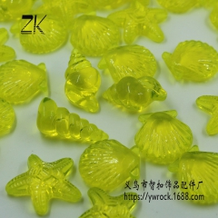 供应装饰海洋饰品 塑料海星，贝壳，海螺，田螺 亚克力装饰