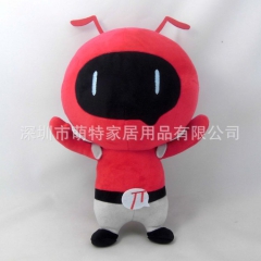 厂家供应 蚂蚁娃娃 动漫卡通短毛绒玩具蚂蚁 定制音乐布偶娃娃