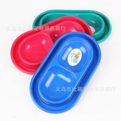 宠物用品 猫狗双碗食具 防蚂蚁 环形双碗两用批发 厂家直销