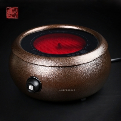 蚂蚁工坊方圆电陶炉烧水炉煮茶炉耐热玻璃铸铁壶银壶可用时尚蚂蚁