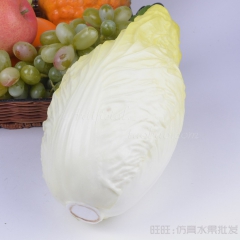 工厂直销批发订做假水果 PU高仿真蔬菜模型 仿真大白菜 饭店...