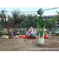 农场无毒大白菜 广场疏菜，瓜果造型摆件 仿真菜类雕塑