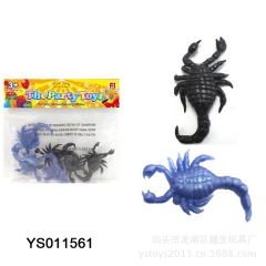 厂家供应热销产品  搪塑玩具 地摊畅销产品 6只每袋搪塑蝎子