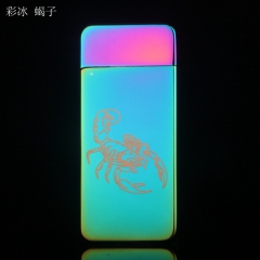 WB-535蝎子 创意双面点烟器冰面USB环保充电打火机批发