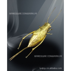工厂直营可定做，金银器 金蝈蝈 金器 供应黄金制品