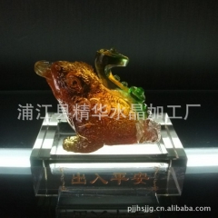 琉璃汽车香水浦江厂家香水瓶批发车载香水蟾蜍