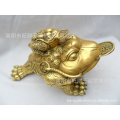 开光纯铜金蟾摆件 招财 七星金蟾 开业礼品 大号蟾蜍 招财进...