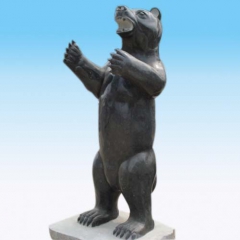 联合国命名工艺师雕刻石雕熊 石雕狗熊 熊猫石雕龟鳌 金蟾蟾蜍