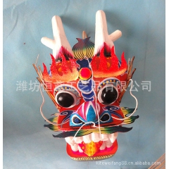 潍坊风筝 传统风筝 直径10cm精品龙头蜈蚣 风筝