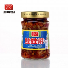 眉山东坡泡菜 大自然惠川食品 228克娃娃菜 瓶装榨菜 爽脆...