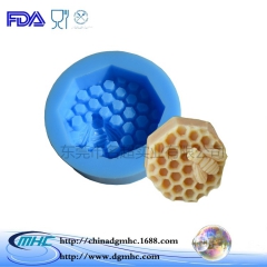 蜜蜂 蜂巢造型翻糖蛋糕模具 液态硅胶手工皂模 Diy烘焙模具